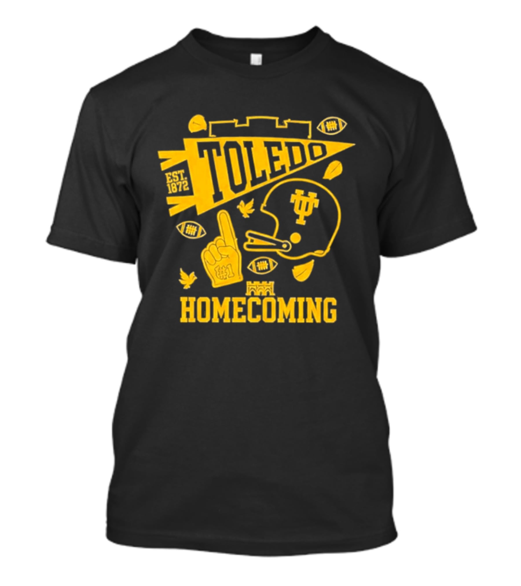 Toledo Homecoming 1872 Football Sports Celebration T-Shirt