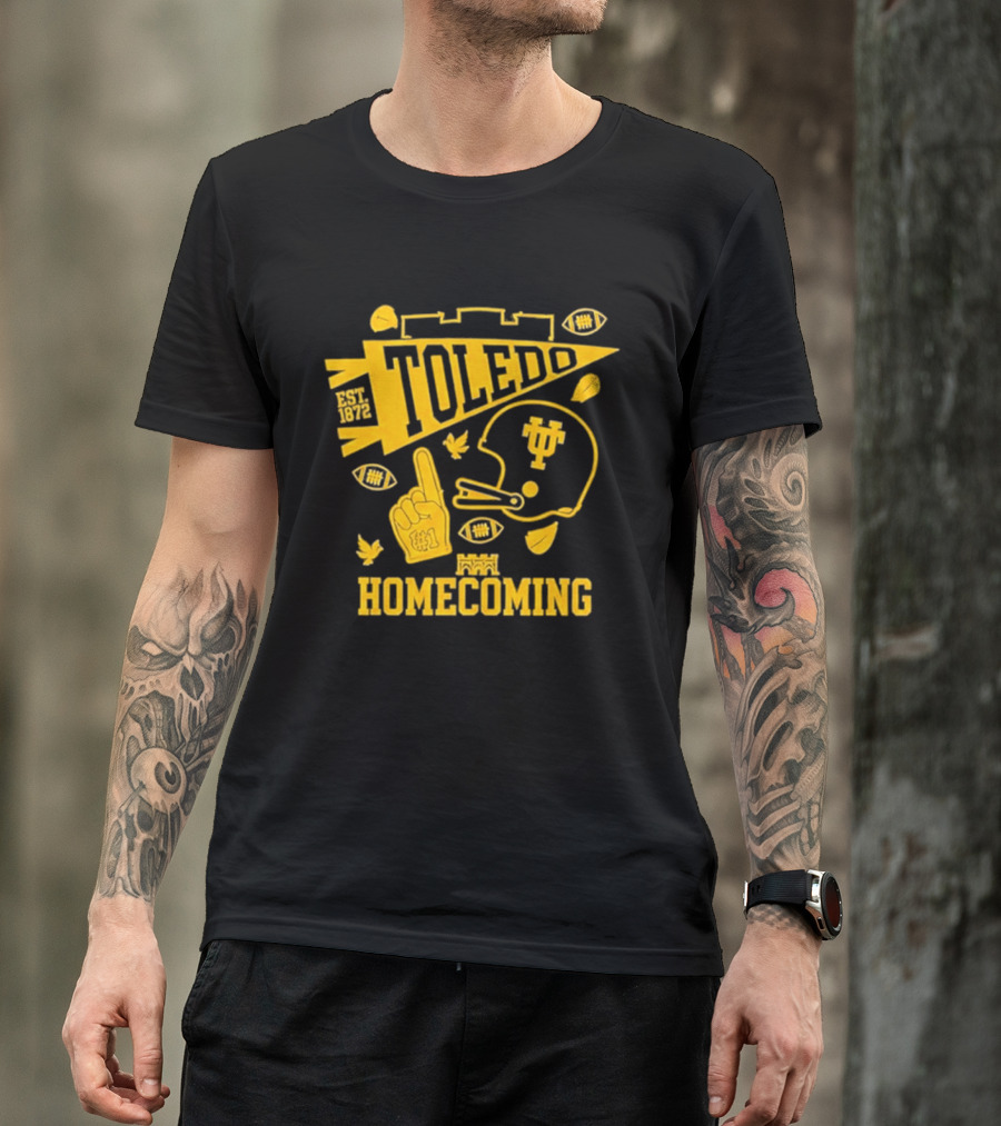 Toledo Homecoming 1872 Football Sports Celebration T-Shirt