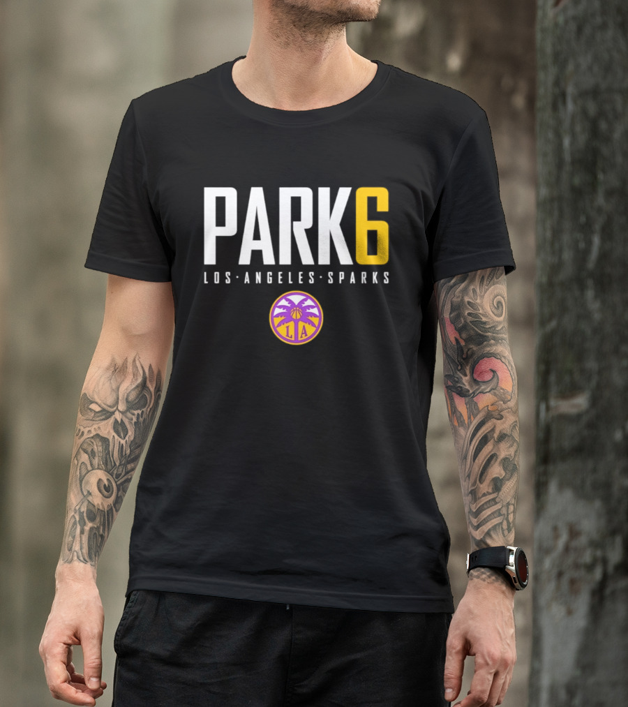 Park 6 Los Angeles Sparks WNBA Basketball T-Shirt