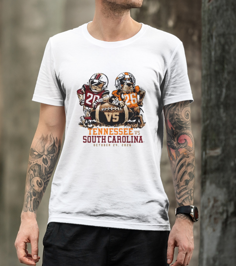 Tennessee Vs South Carolina Football October 24 2026 T-Shirt