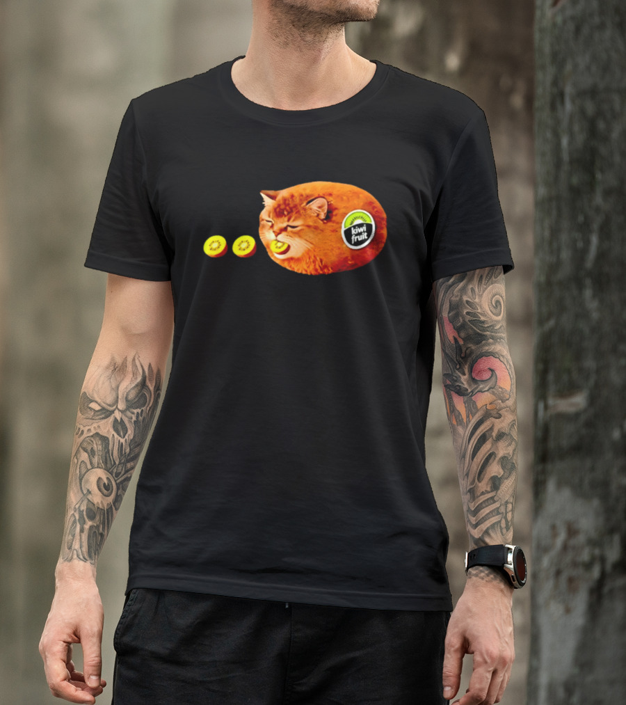 Kiwi Fruit Cat Meme Hilarious Feline Kiwi Hybrid T-Shirt
