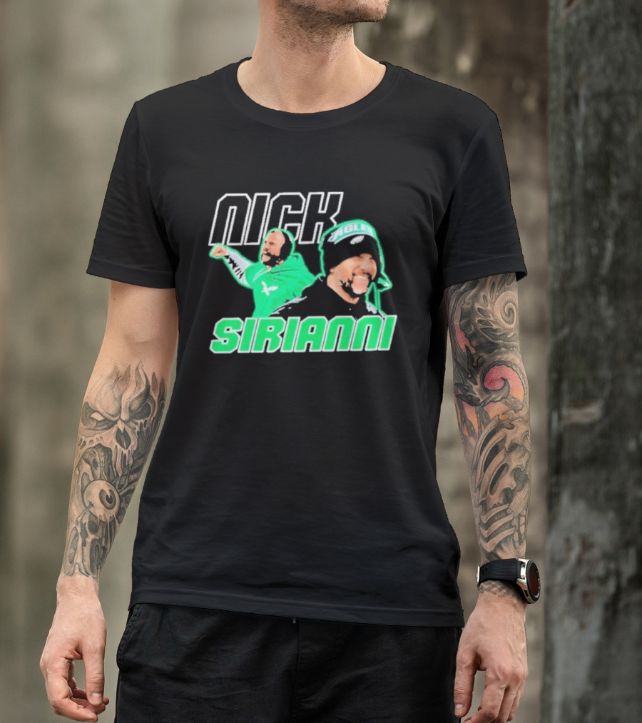 Nick Sirianni Philadelphia Eagles Kelly Green T-Shirt
