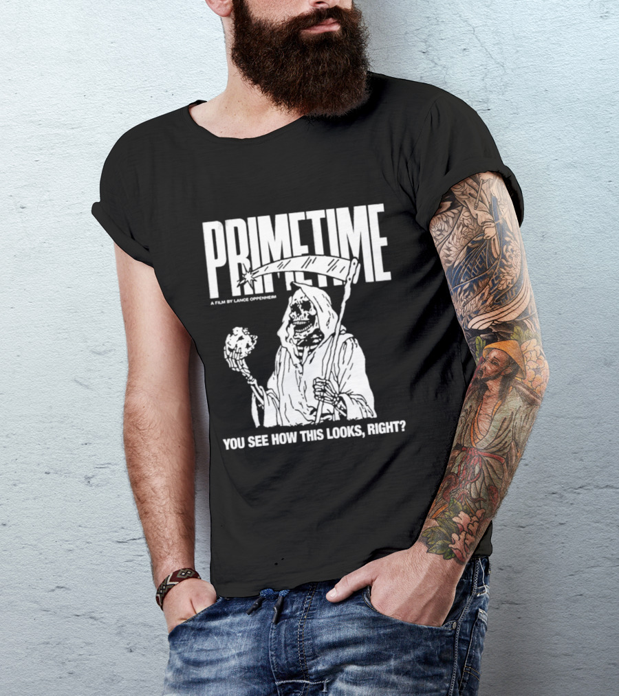 Robert Pattinson Primetime You See How This Looks Right A Film By Louis Oppenheim T-Shirt