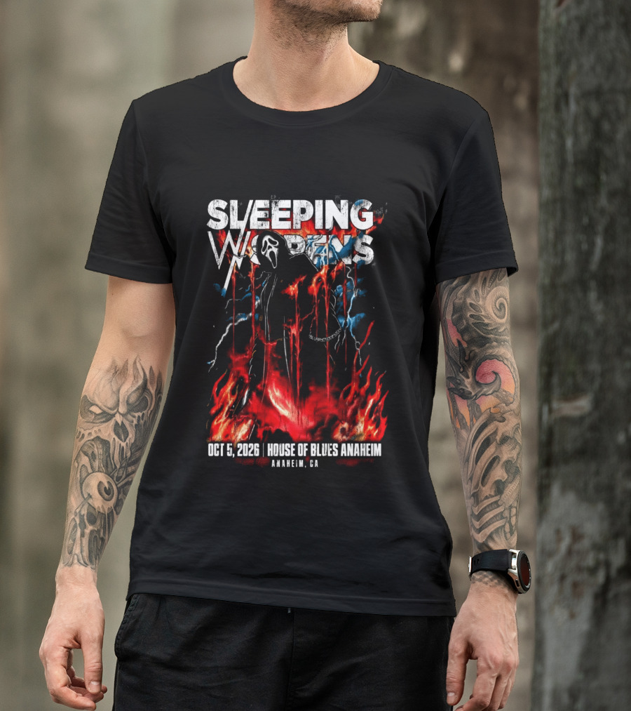 Sleeping With Sirens Oct 5 2026 House Of Blues Anaheim CA Event T-Shirt