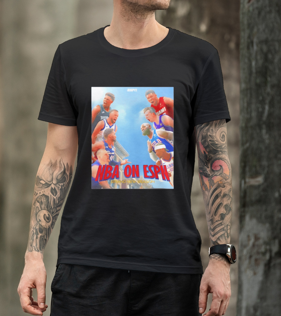 NBA On ESPN Brand New Season 2026 Opening Week Matchups T-Shirt