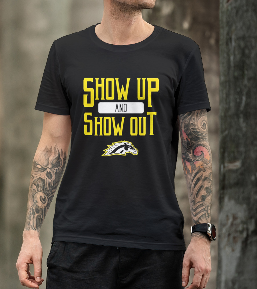 Western Michigan Broncos Show Up Show Out Bold Yellow T-Shirt