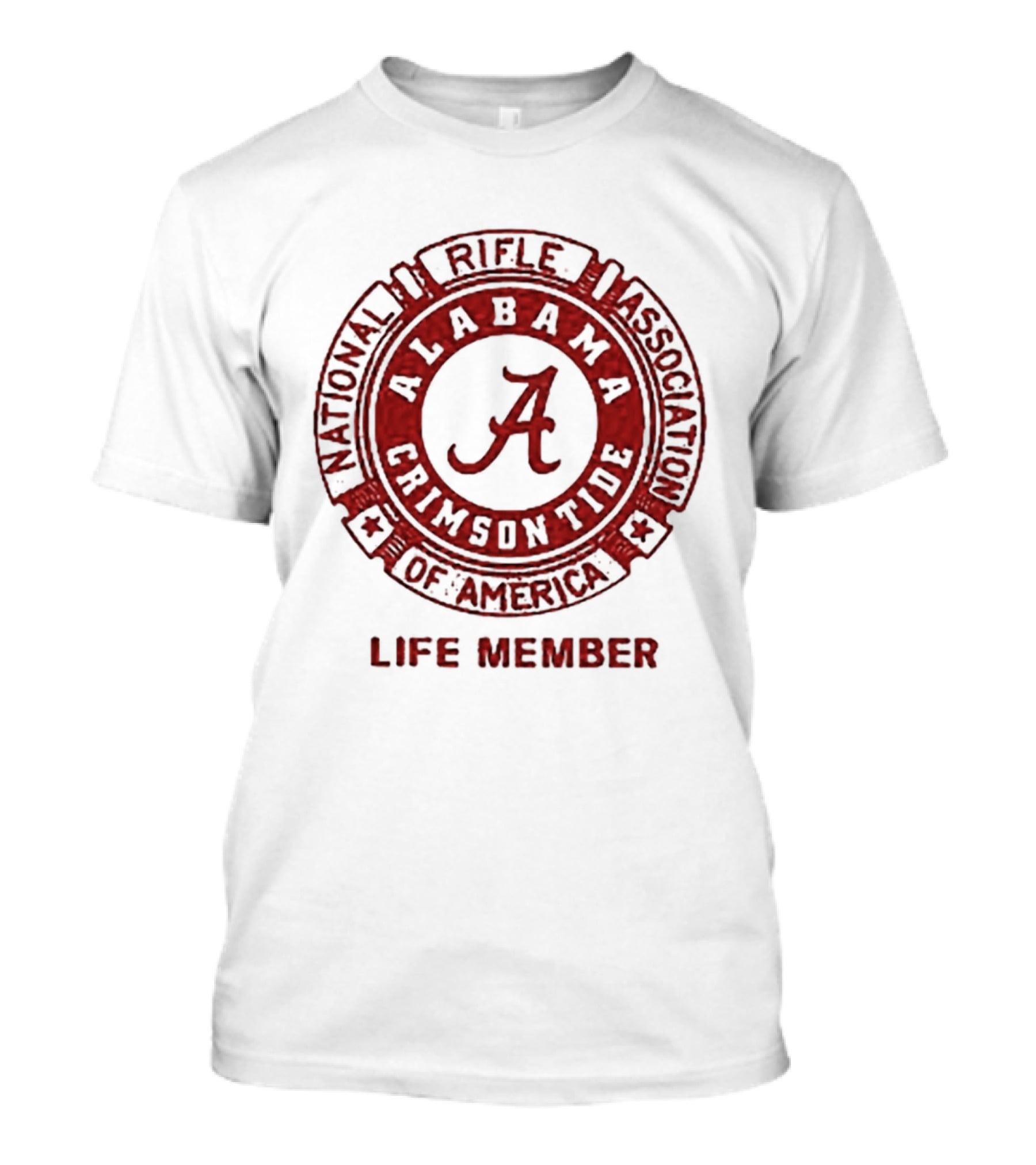Alabama Crimson Tide National Rifle Association NRA Life Member T-Shirt