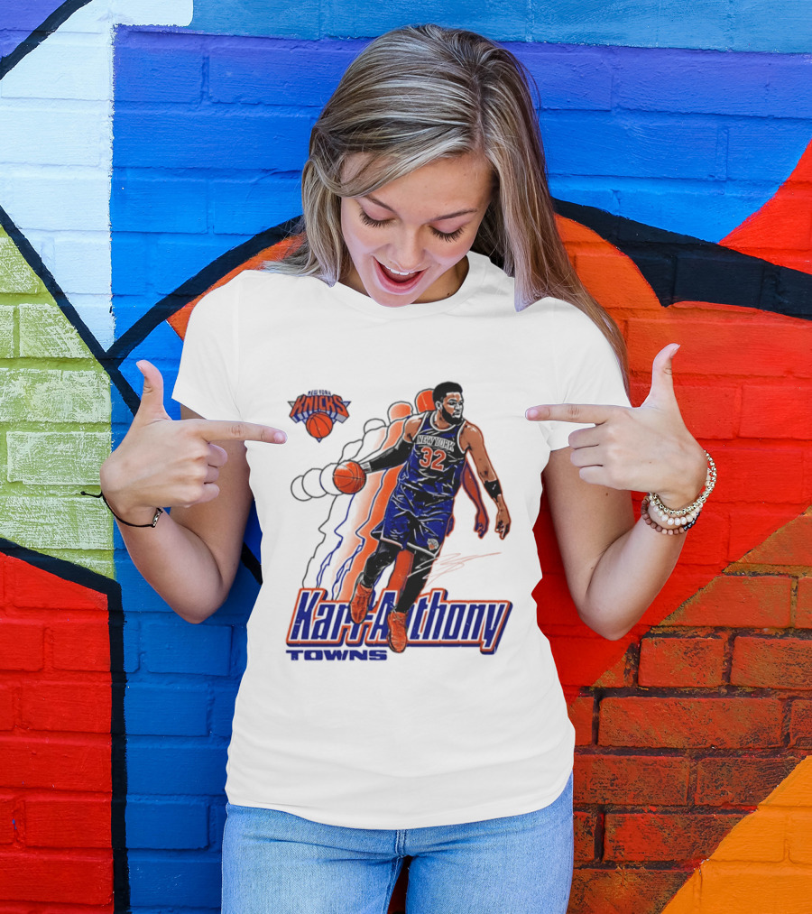 Karl Anthony Towns New York Knicks Basketball 32 T-Shirt