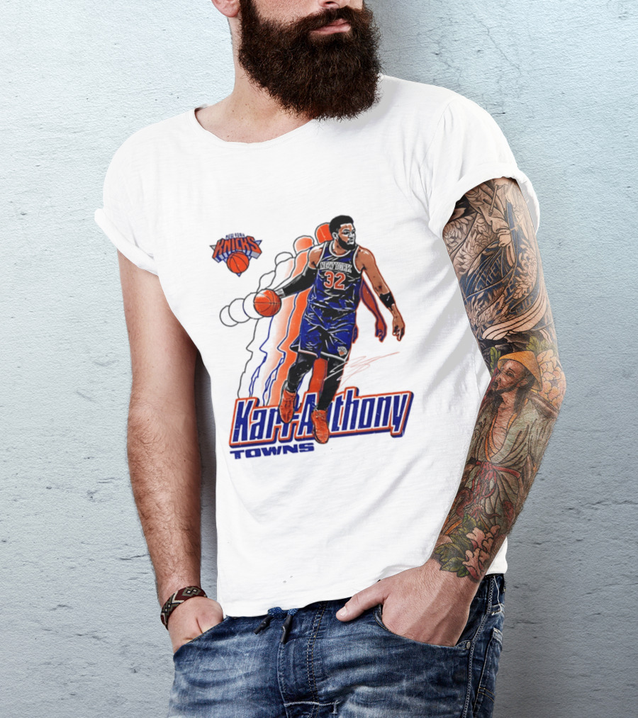 Karl Anthony Towns New York Knicks Basketball 32 T-Shirt