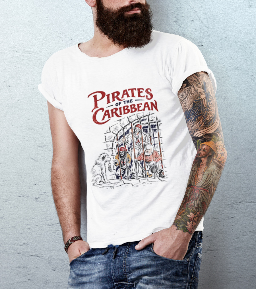 Pirates Of The Caribbean Jail Scene Disney Adventure T-Shirt