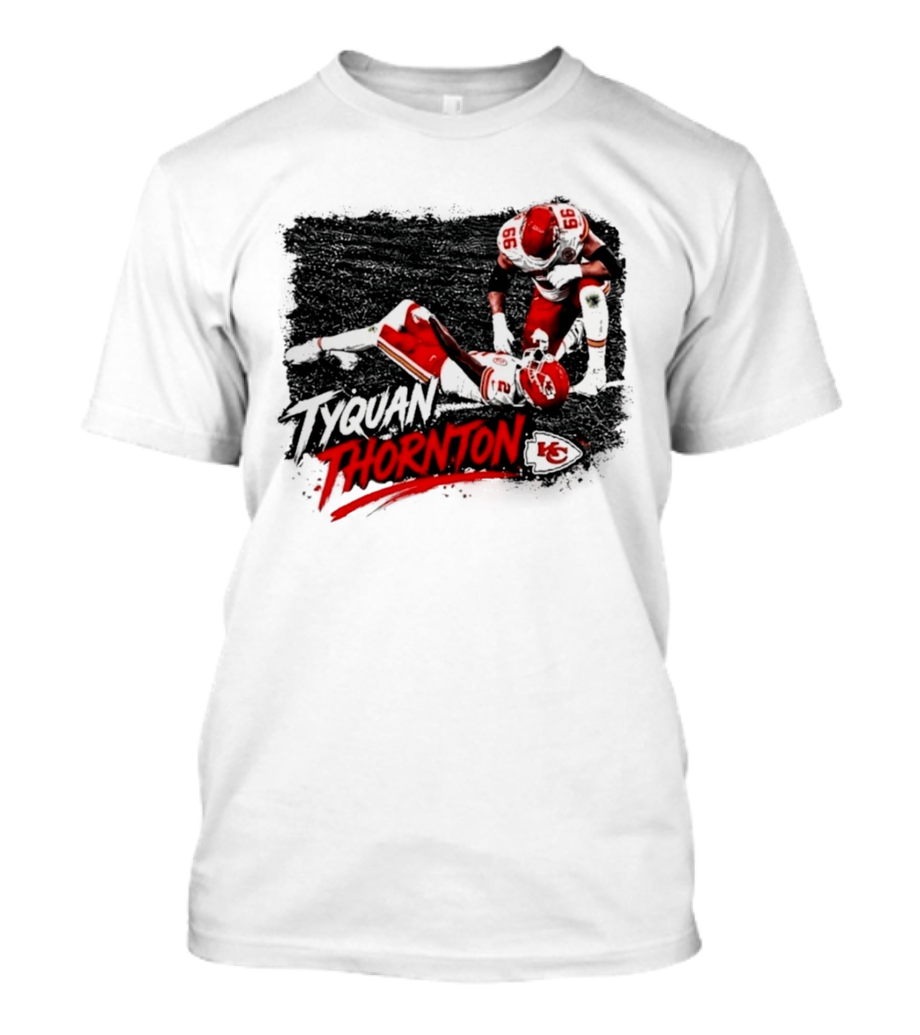 Tyquan Thornton No 2 And No 66 Kansas City Chiefs NFL Action Scene T-Shirt