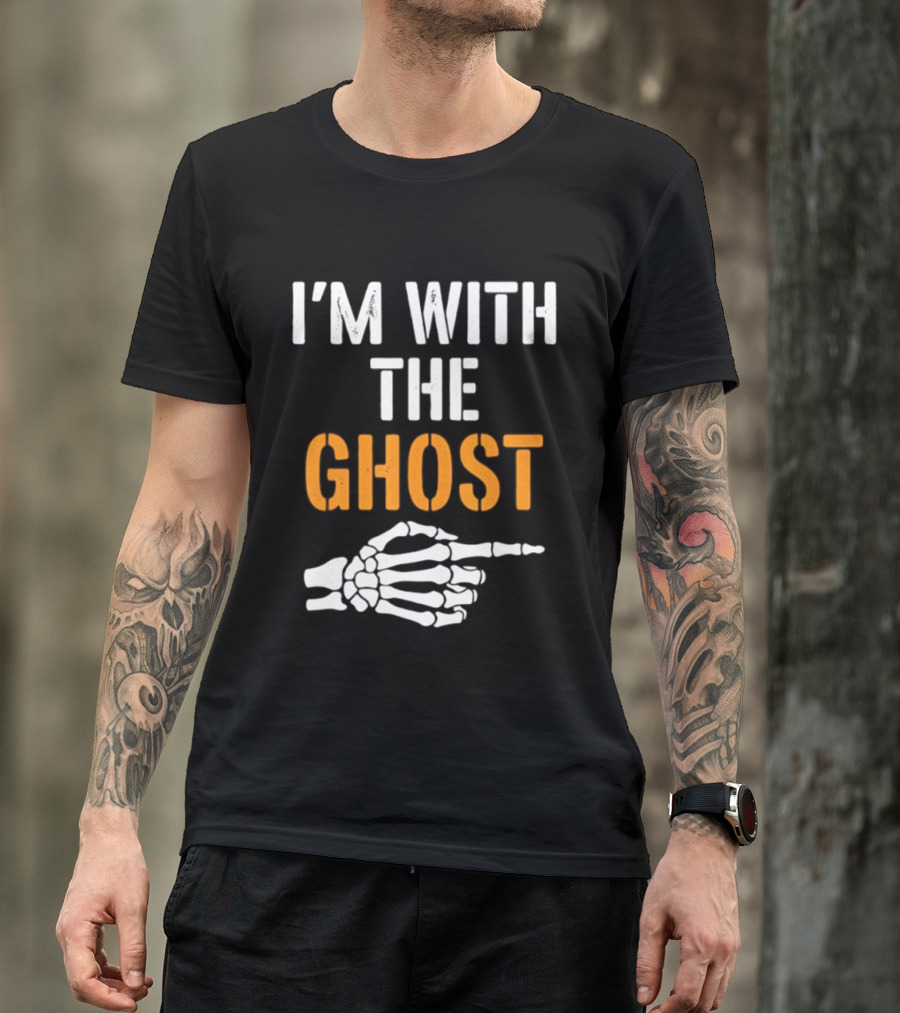 I'm With The Ghost Skeleton Hand Halloween 2026 T-Shirt