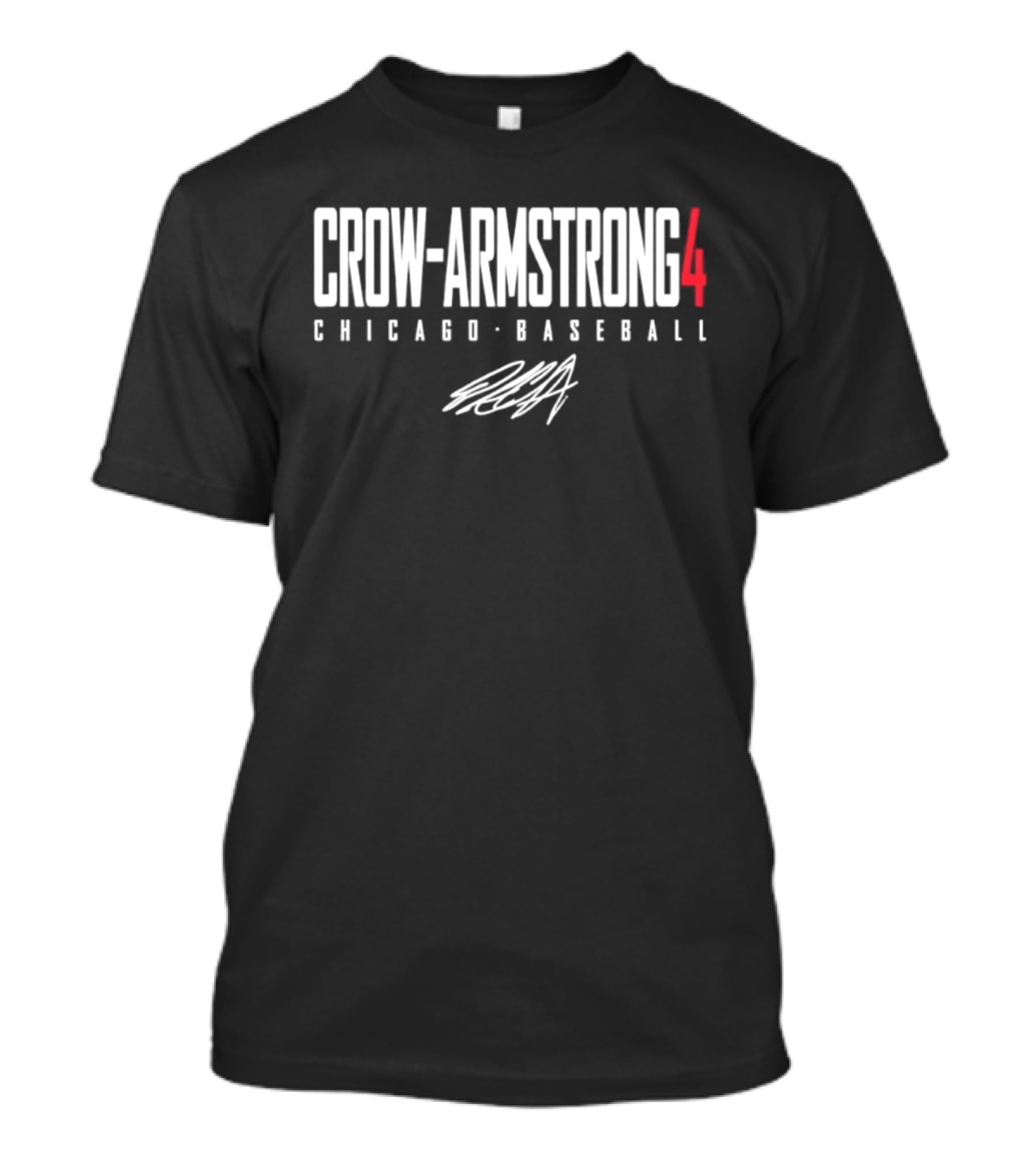 Crow Armstrong 4 Chicago Baseball Signature T-Shirt