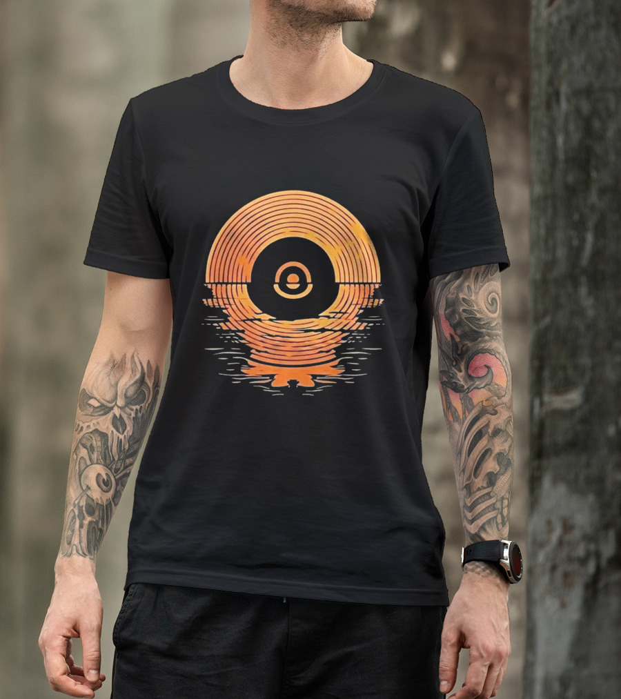 Sunset Vinyl LP Records Reflection Ted Lasso Zelda Southport Tracey Ullman The Departing Lass T-Shirt