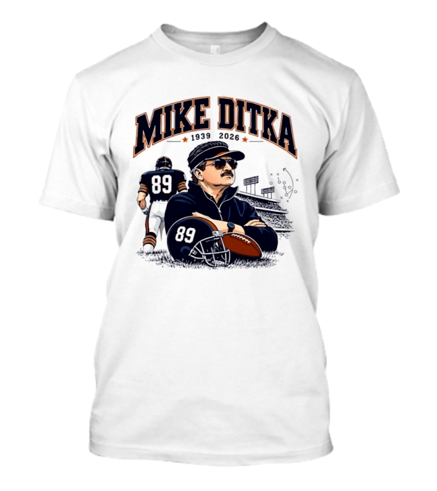 Mike Ditka 1939 2026 Chicago Bears Coach Football Legacy T-Shirt