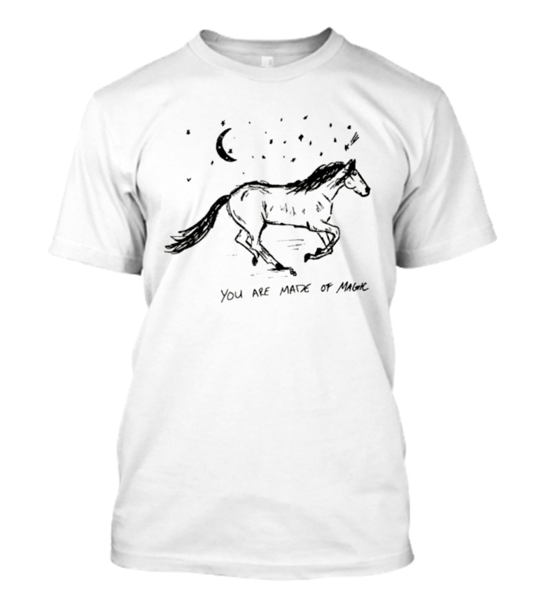 Horse You Are Made Of Magic Moon Stars And Night Sky T-Shirt