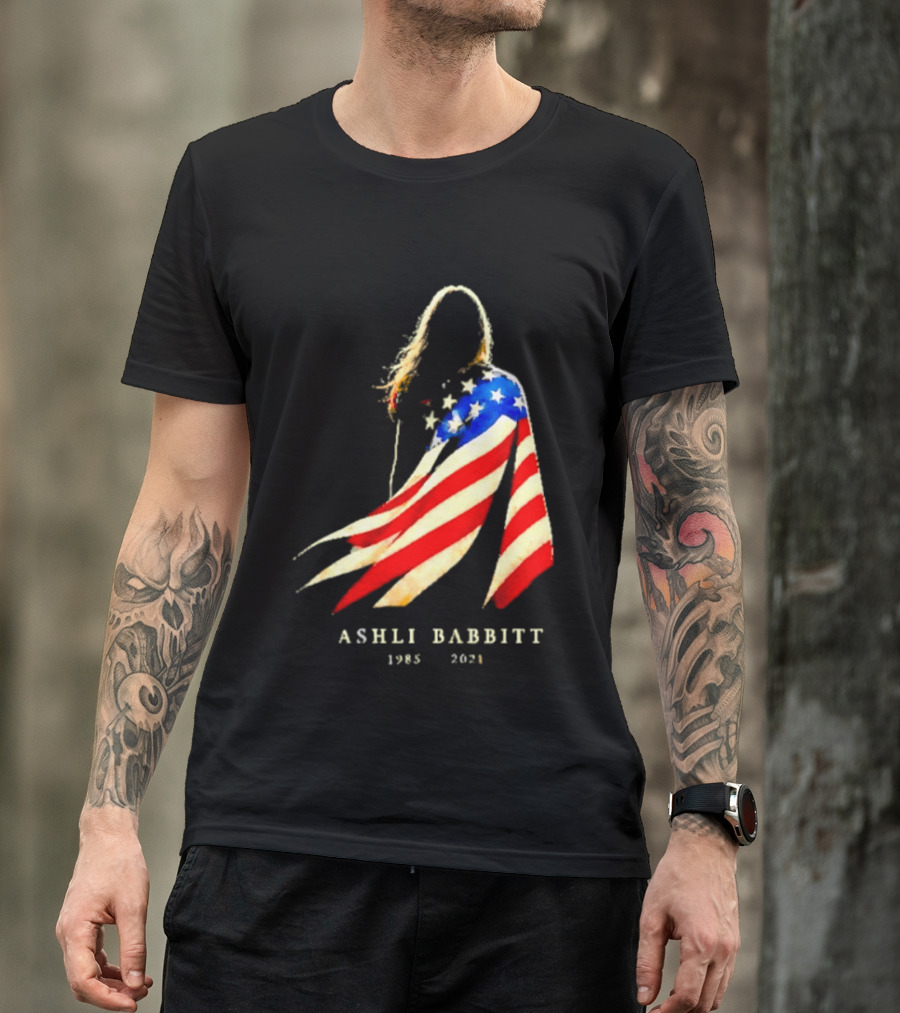 America Ashli Babbitt Memorial 1985 2021 Flag T-Shirt