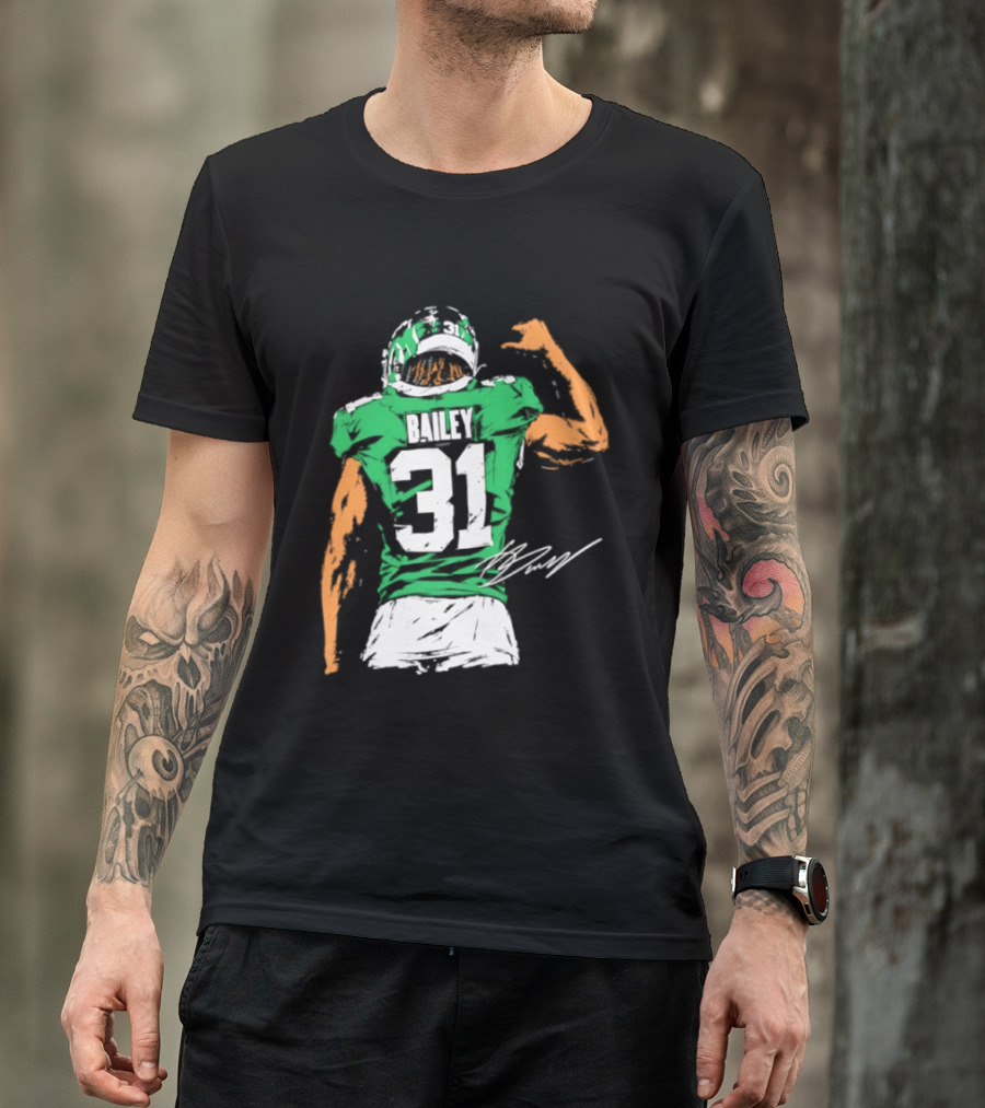 David Bailey Number 31 New York Jets NFL Football Jersey T-Shirt