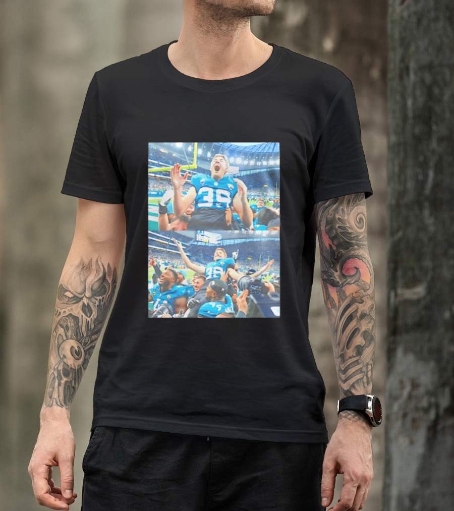Jacksonville Jaguars Number 39 And Walker Number 44 Post Game Celebration NFL Stadium Event T-Shirt