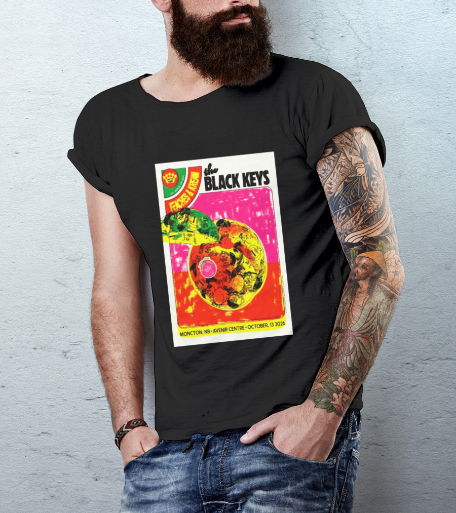 The Black Keys Peaches & Cream Event Moncton NB Avenir Centre October 13 2026 T-Shirt