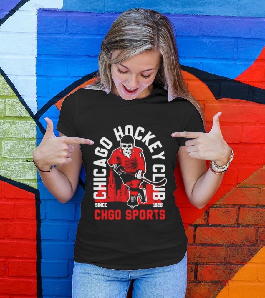 CHGO Sports Chicago Hockey Club Since 1926 Player T-Shirt