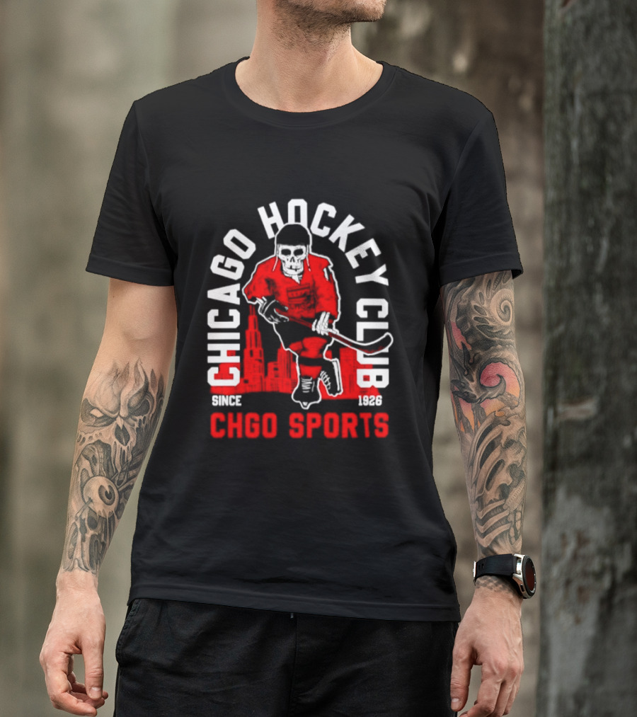 CHGO Sports Chicago Hockey Club Since 1926 Player T-Shirt