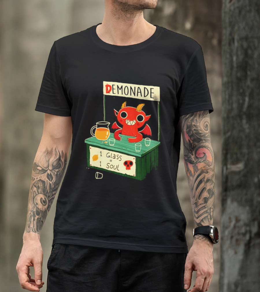 Demonade 1 Glass 1 Soul Devil Lemonade Stand T-Shirt