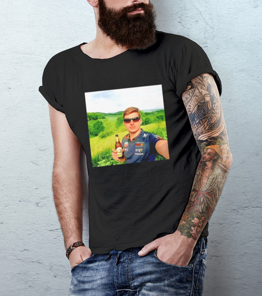 Max Verstappen Beyond The Track Oracle Red Bull Racing Honda Beer Experience T-Shirt