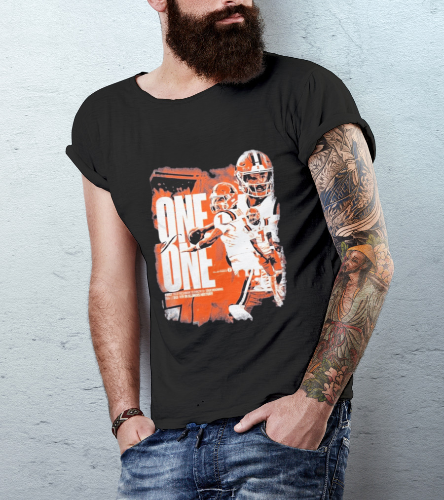 Michael Clayton II Illinois Historic Freshman Touchdown Win T-Shirt
