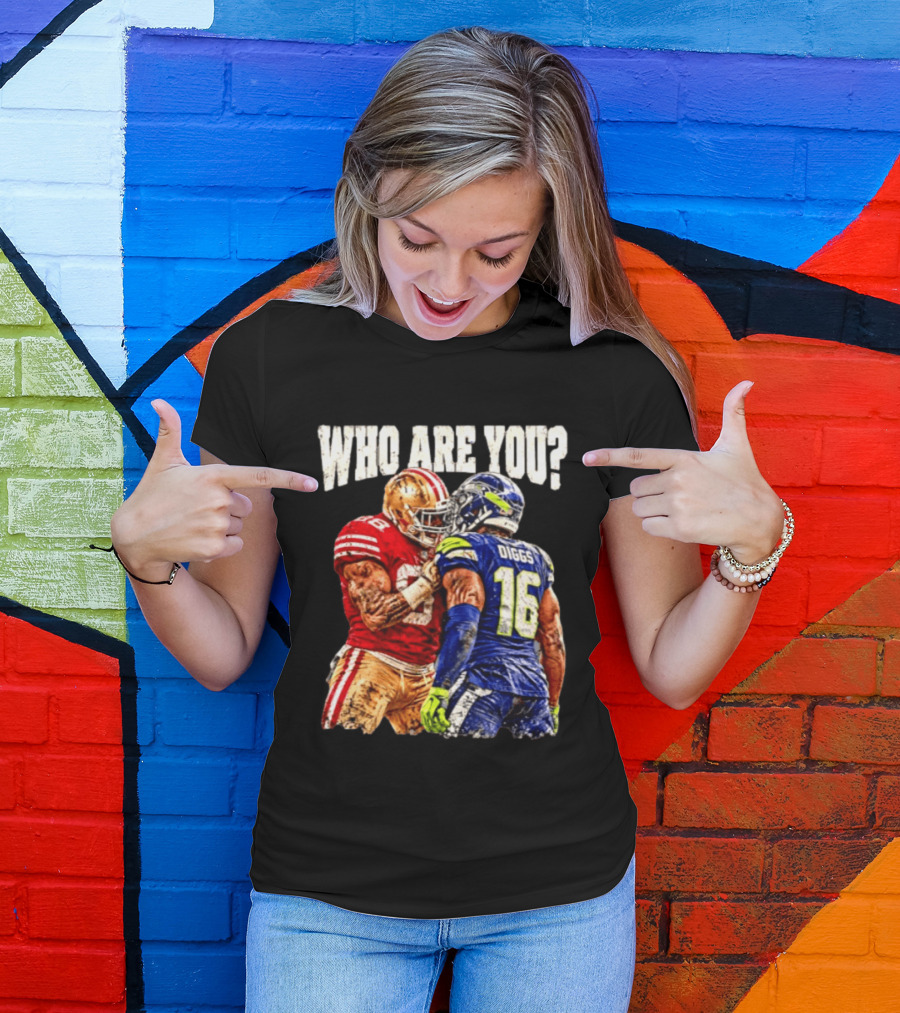Who Are You Meme Mike Evans Vs Diggs San Francisco 49ers Seattle Seahawks T-Shirt