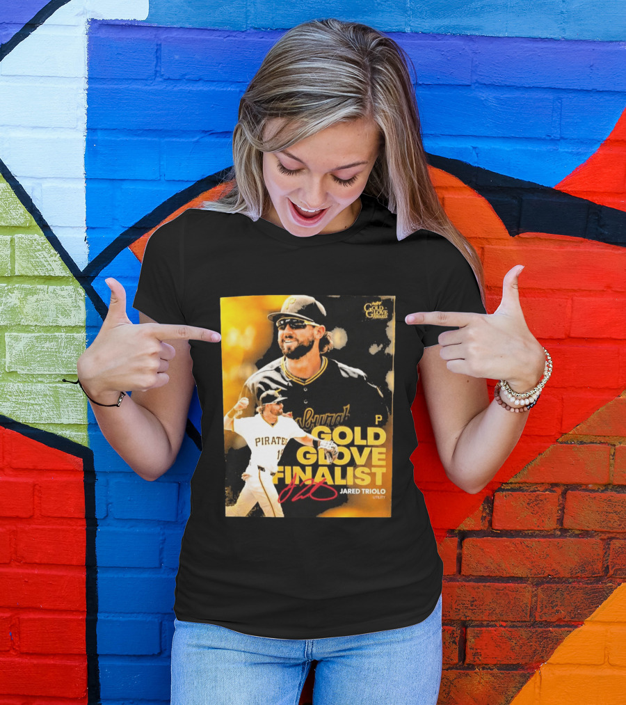 Jared Triolo Pirates Gold Glove Award Finalist Utility T-Shirt
