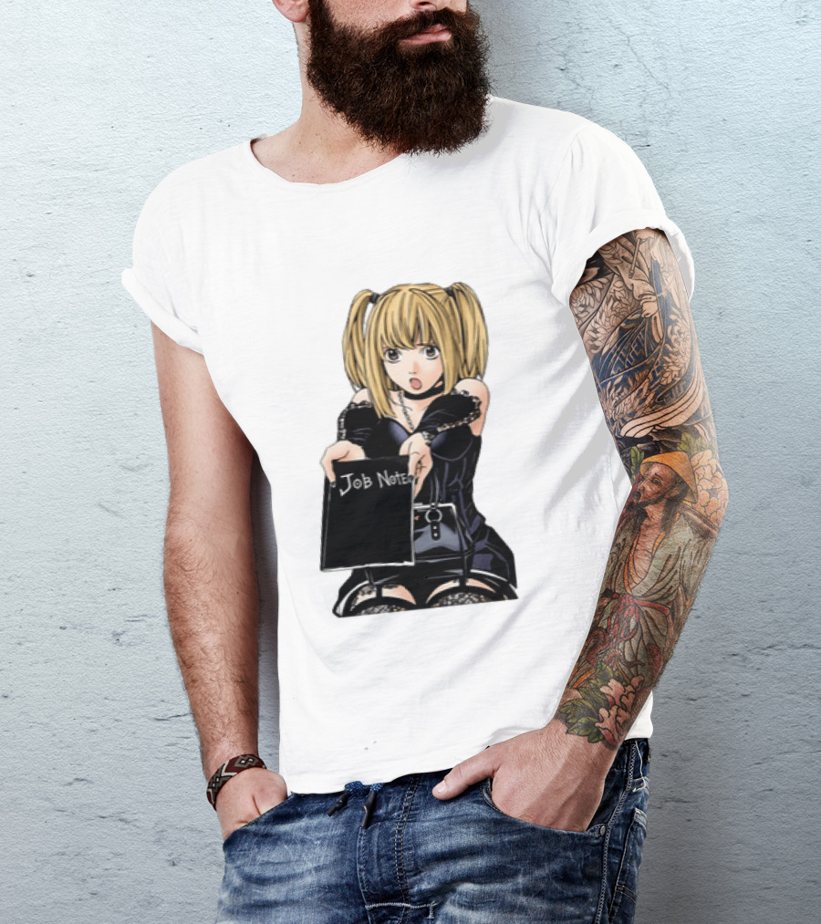 Misa Amane Job Note Anime Character Posing In Gothic Outfit T-Shirt