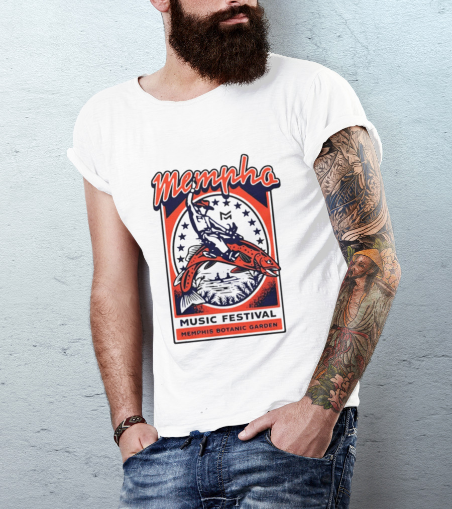 Mempho Music Festival Memphis Botanic Garden Event T-Shirt