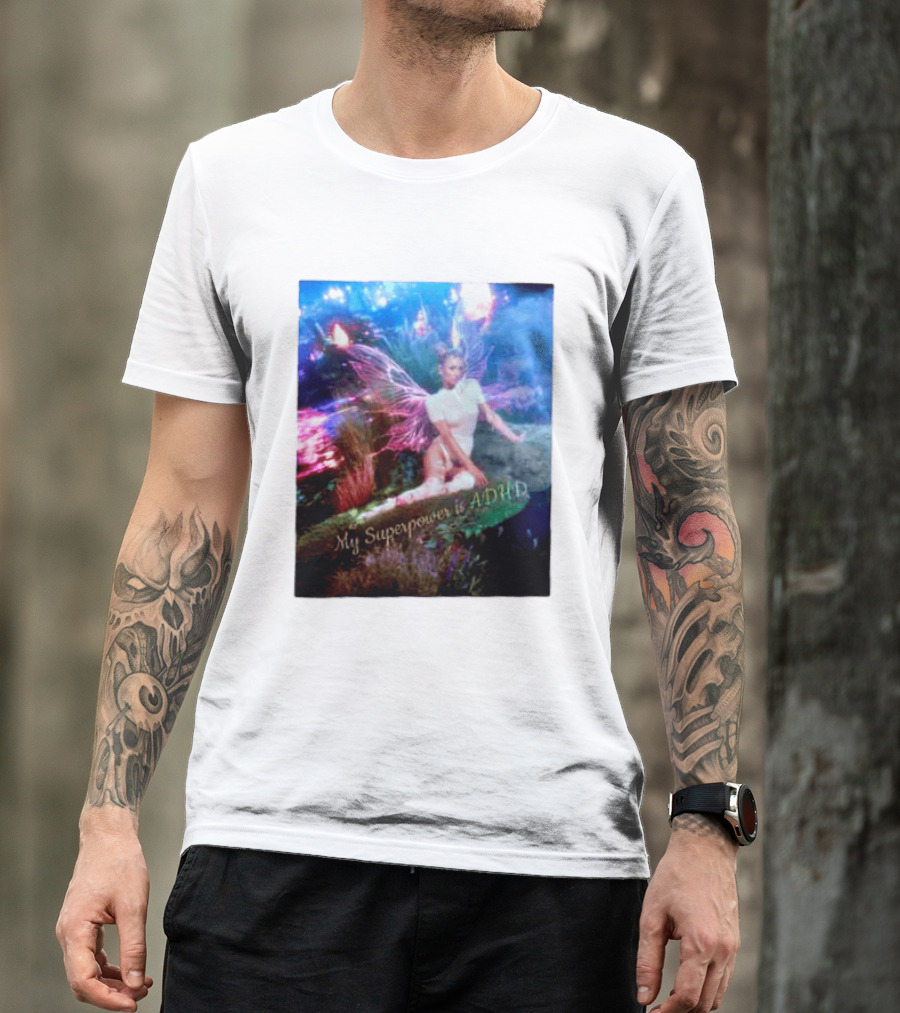 Paris Hilton My Superpower Is ADHD Fairy Meadow T-Shirt