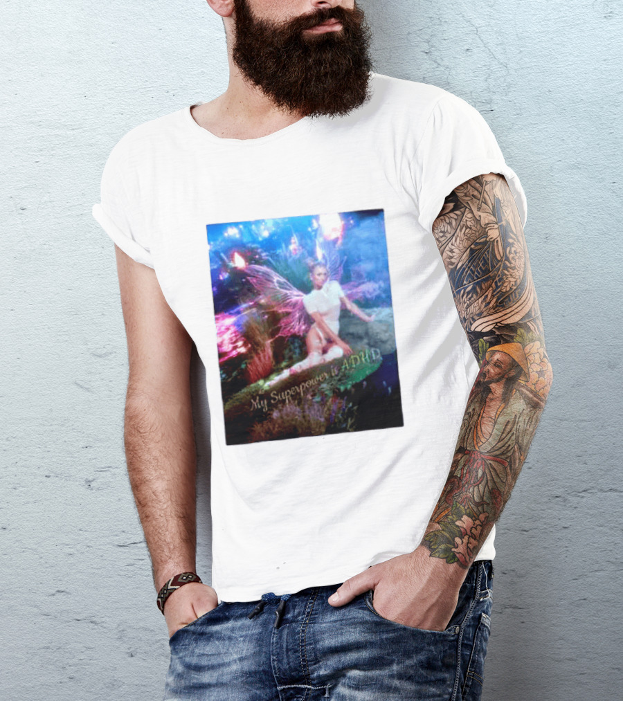 Paris Hilton My Superpower Is ADHD Fairy Meadow T-Shirt
