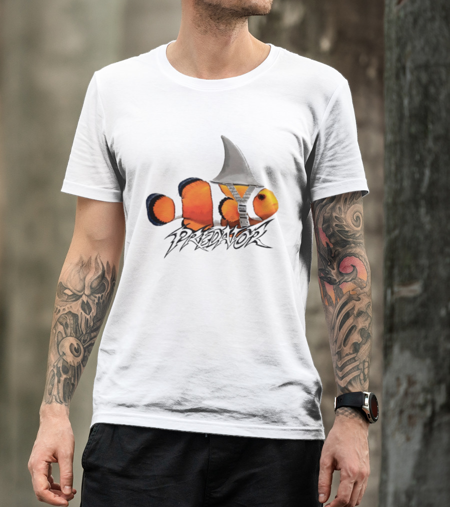 Predator Clown Nemo X Shark Fin Helmet T-Shirt