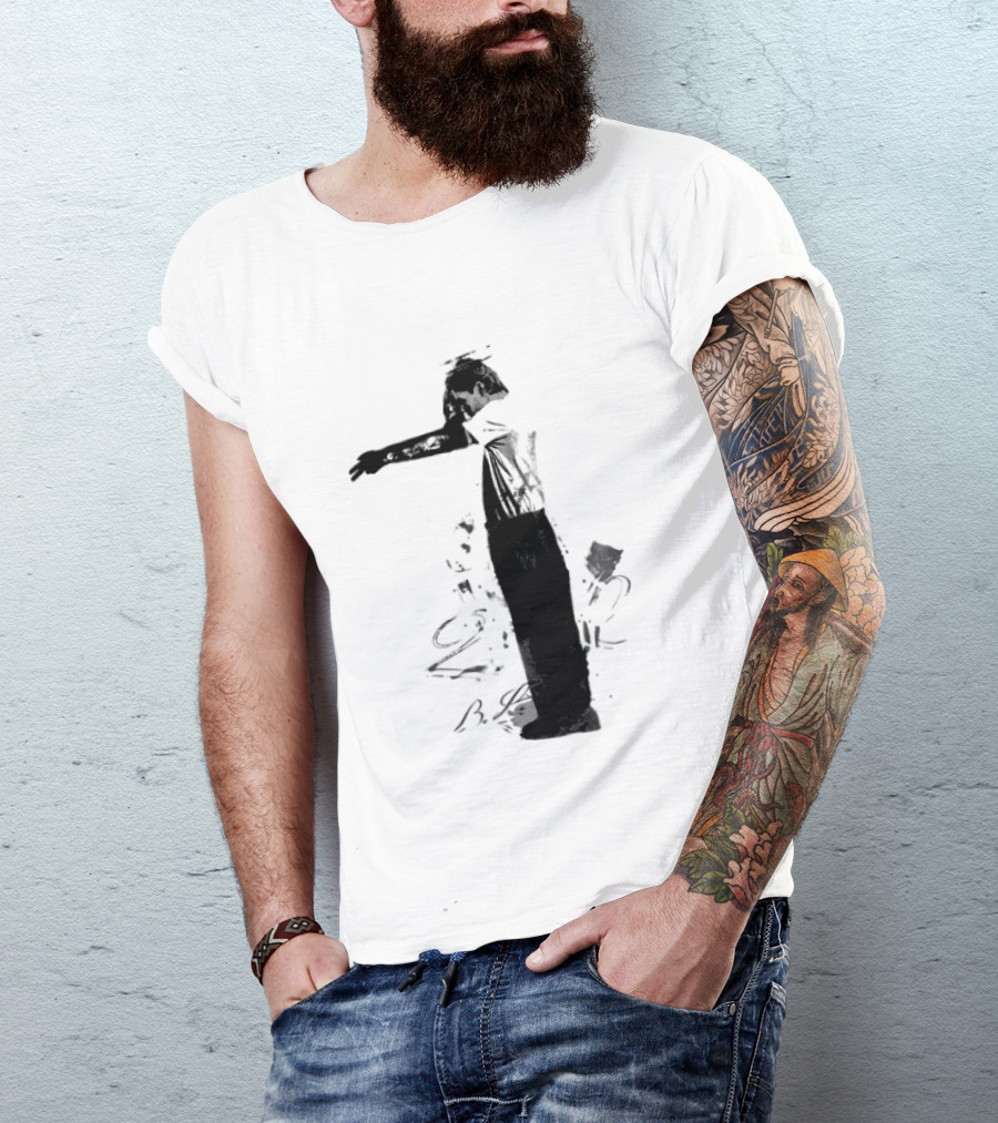 The Kid Laroi A Perfect World Tour 2026 Black Scribble T-Shirt