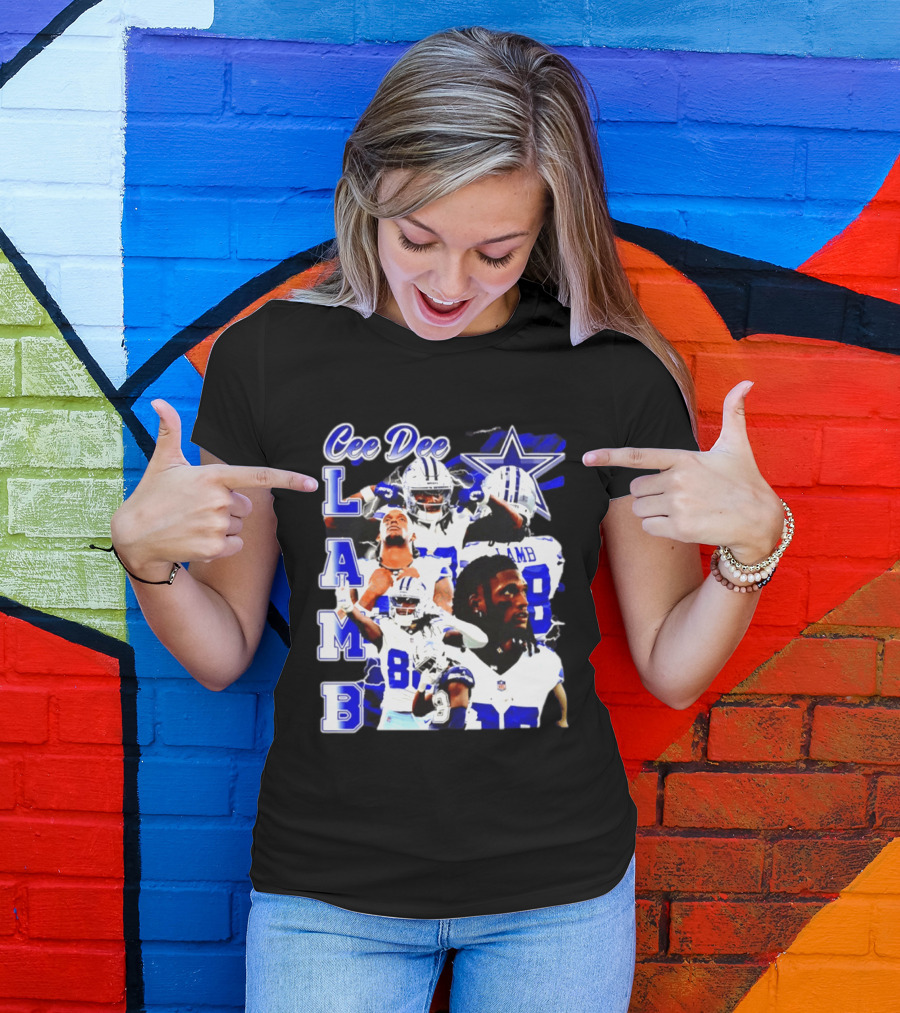 CeeDee Lamb Dallas Cowboys Collage LAMB 88 T-Shirt