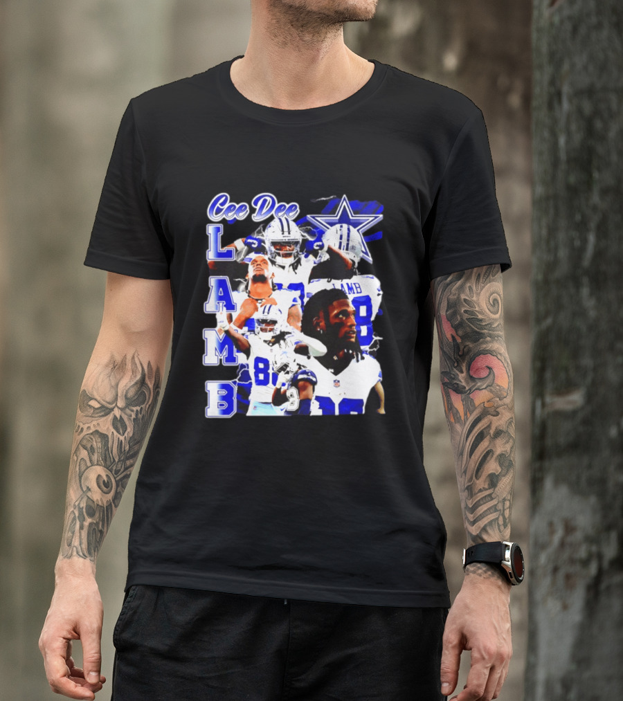 CeeDee Lamb Dallas Cowboys Collage LAMB 88 T-Shirt