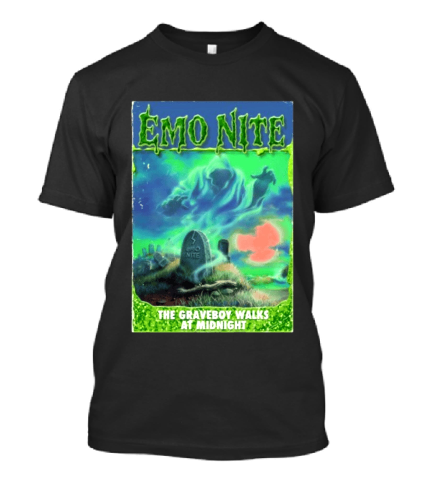 Emo Nite The Graveboy Walks At Midnight Goosebumps T-Shirt