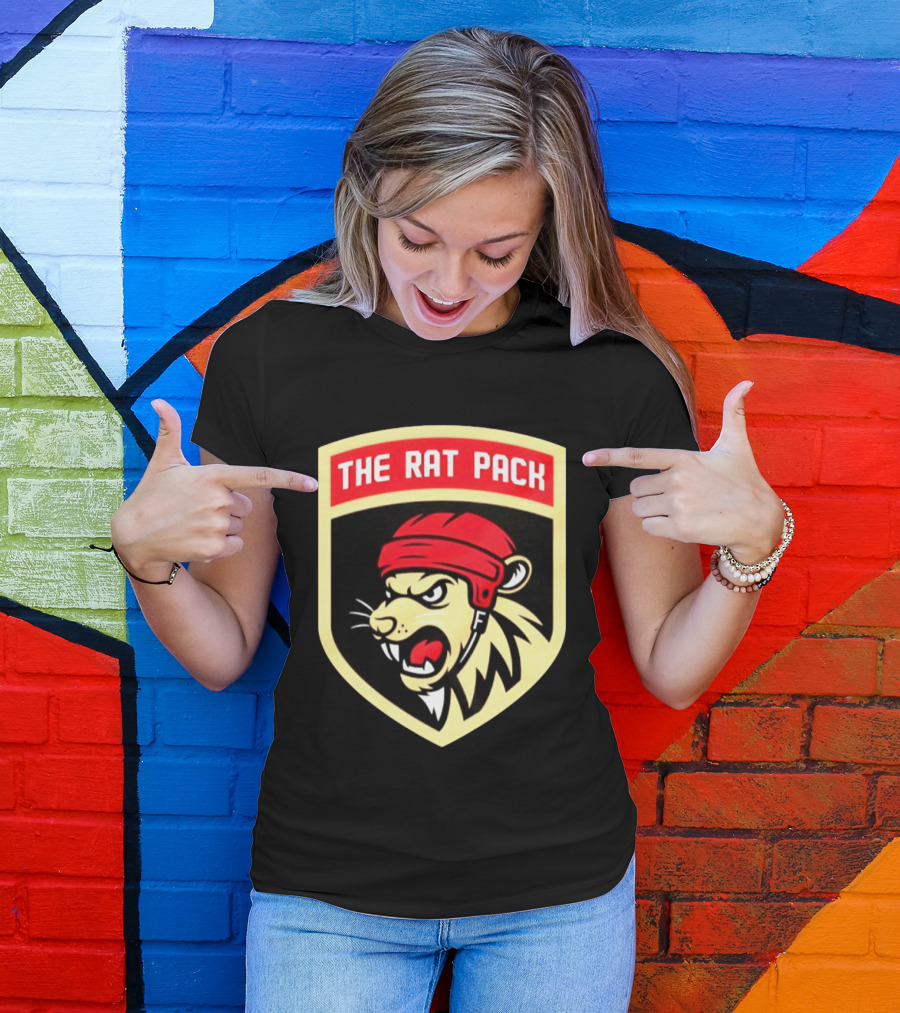 Florida Panthers The Rat Pack NHL Hockey Fierce Lion Head T-Shirt
