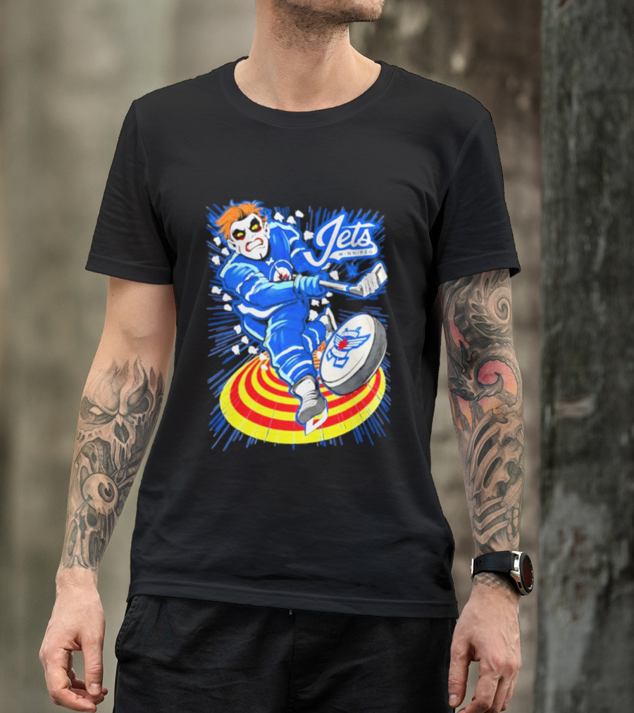 Winnipeg Jets Danhausen Winnipeghausen Hockey Collaboration T-Shirt