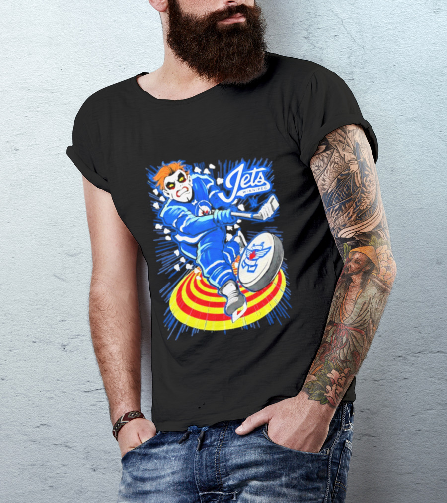 Winnipeg Jets Danhausen Winnipeghausen Hockey Collaboration T-Shirt