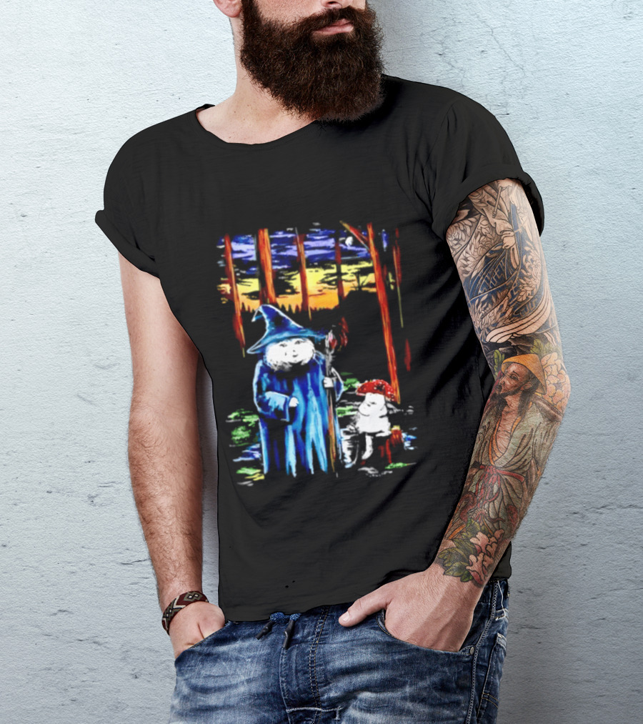 Witch Cat You Wanna Meet Up At The Bog Wizard And Mushroom T-Shirt