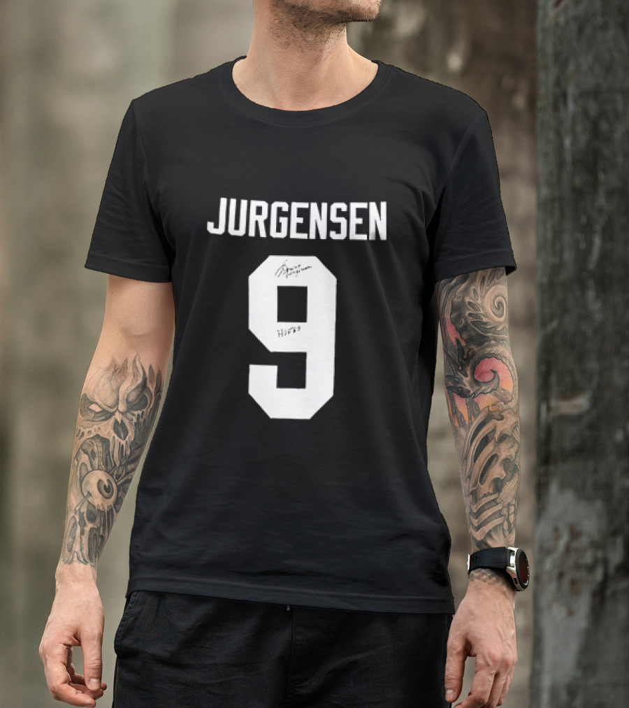 Jurgensen 9 Sonny Jurgensen Washington Redskins In Memory Of 1934 2026 Players 2 Sided T-Shirt