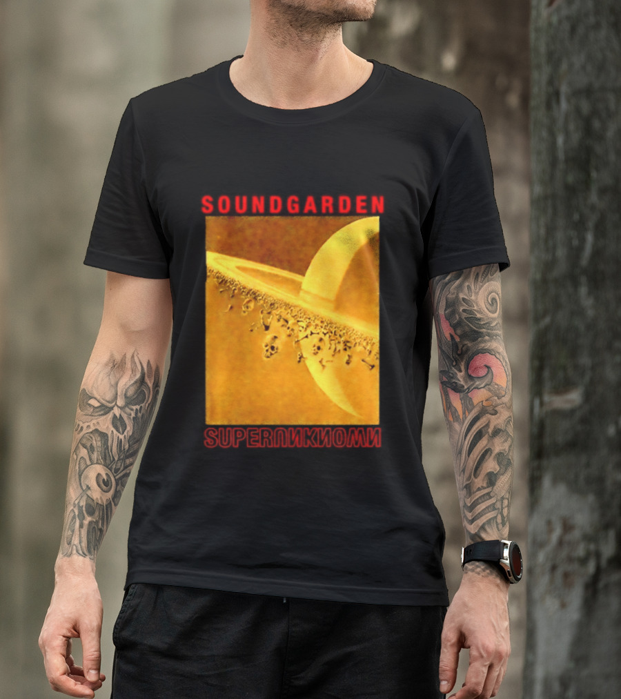 Soundgarden Superunknown Saturn Skulls Grunge Chris Cornell T-Shirt