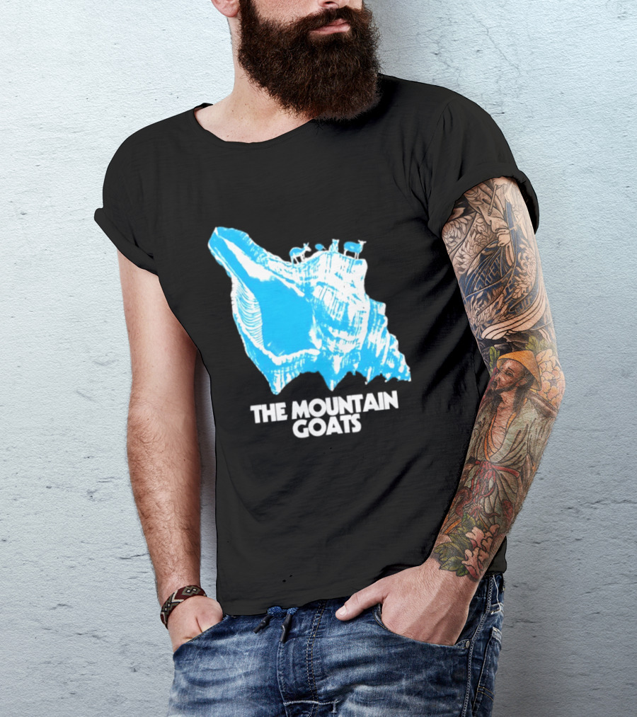 The Mountain Goats Indie Rock John Darnielle Blue Conch T-Shirt