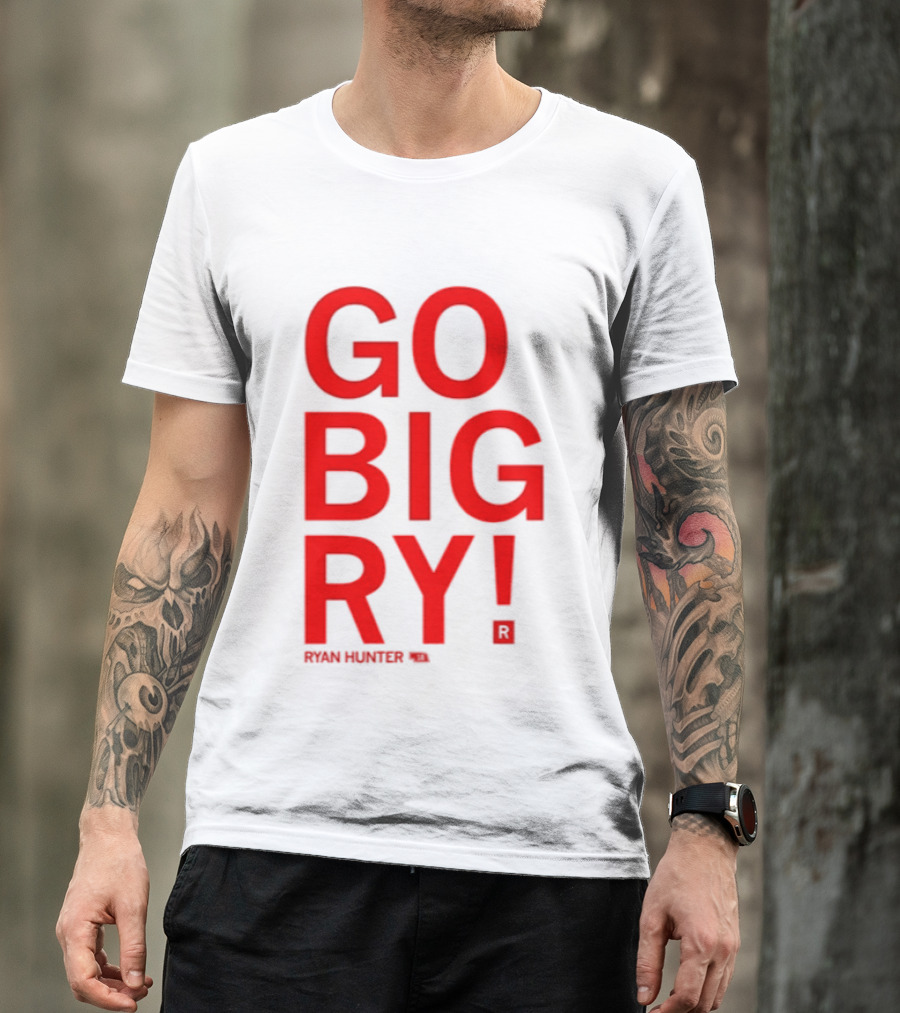 Ryan Hunter 18 Nebraska Huskers Volleyball NCAA Go Big Ry T-Shirt