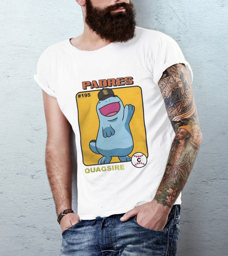 San Diego Padres Quagsire Pokemon Collaboration #195 T-Shirt