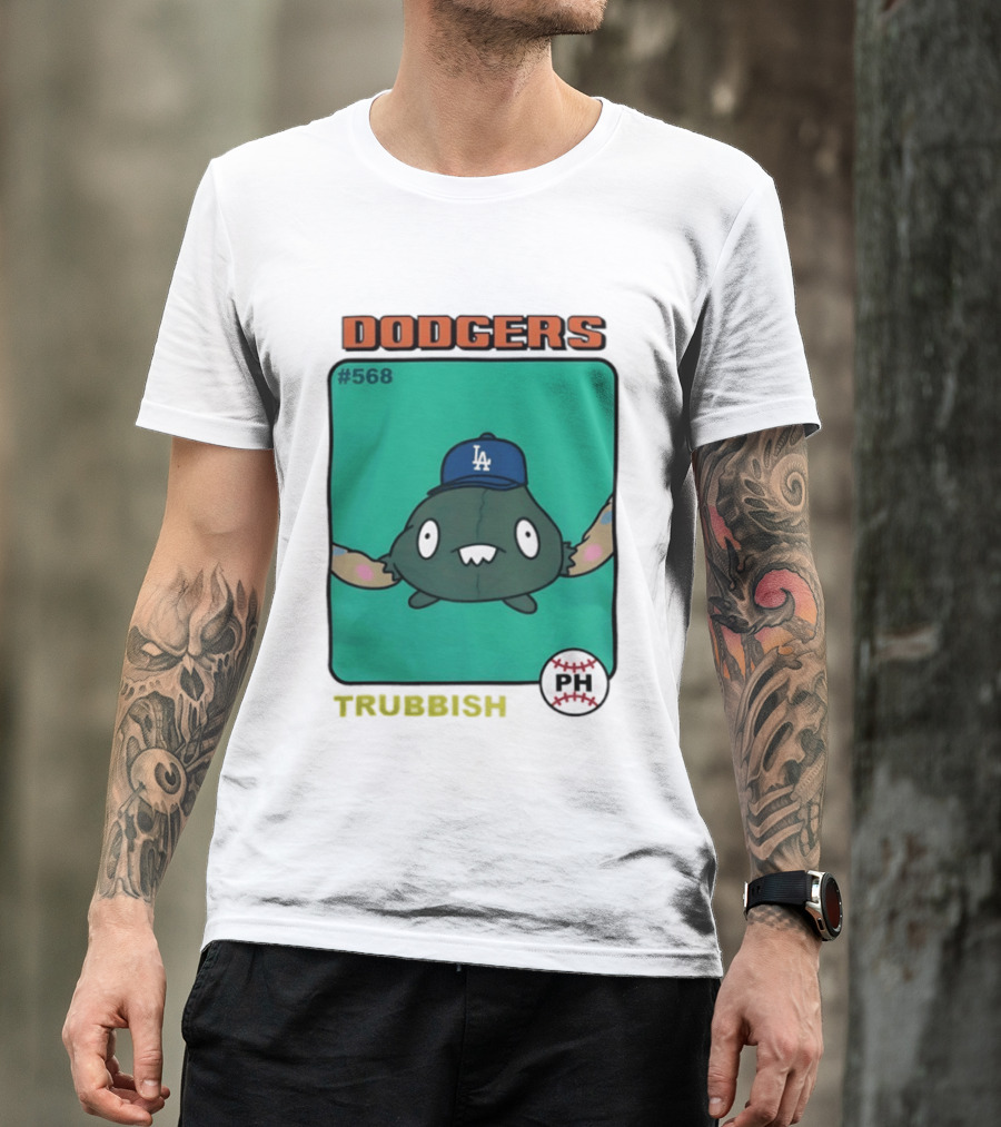 Los Angeles Dodgers Trubbish Pokémon Hat PH #568 T-Shirt